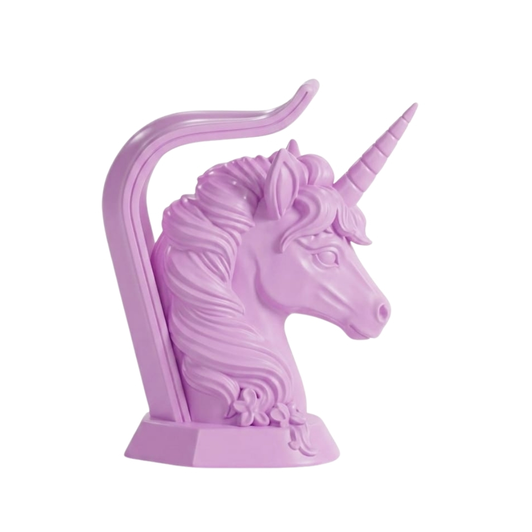 3D Tasarım Unicorn Gamer Kulaklık Standı - Dekoratif Kulaklık Tutucu - Görsel 2